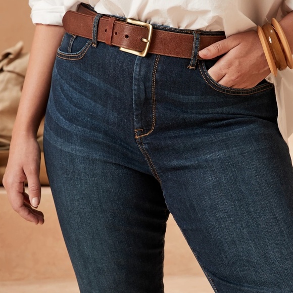 NWT Banana Republic  HIGH-RISE DARK WASH SKINNY JEAN - Picture 3 of 9